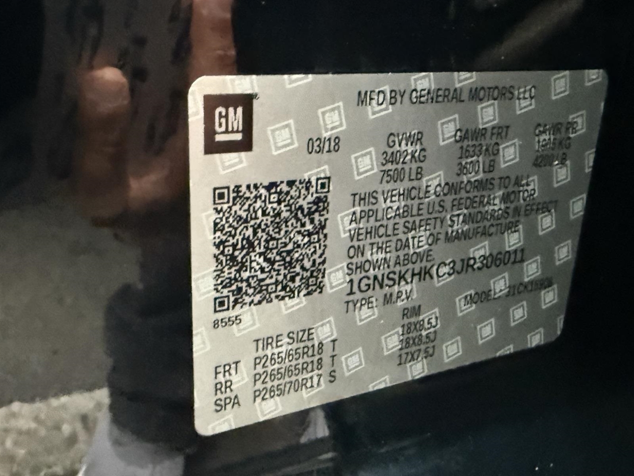 Chevrolet Suburban LT 4WD 2018