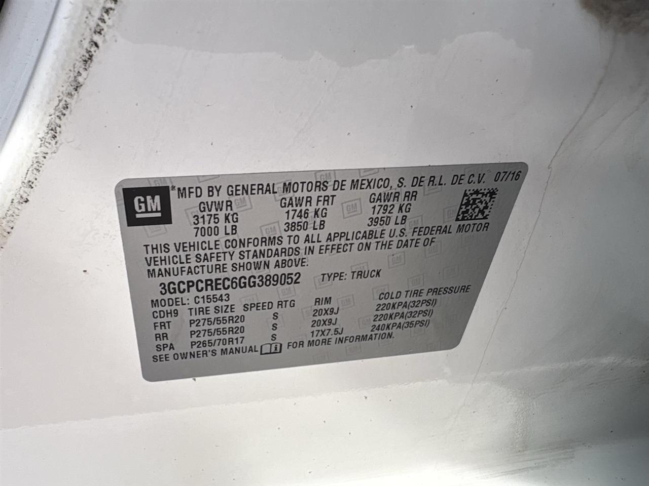 Chevrolet Silverado 1500  2016