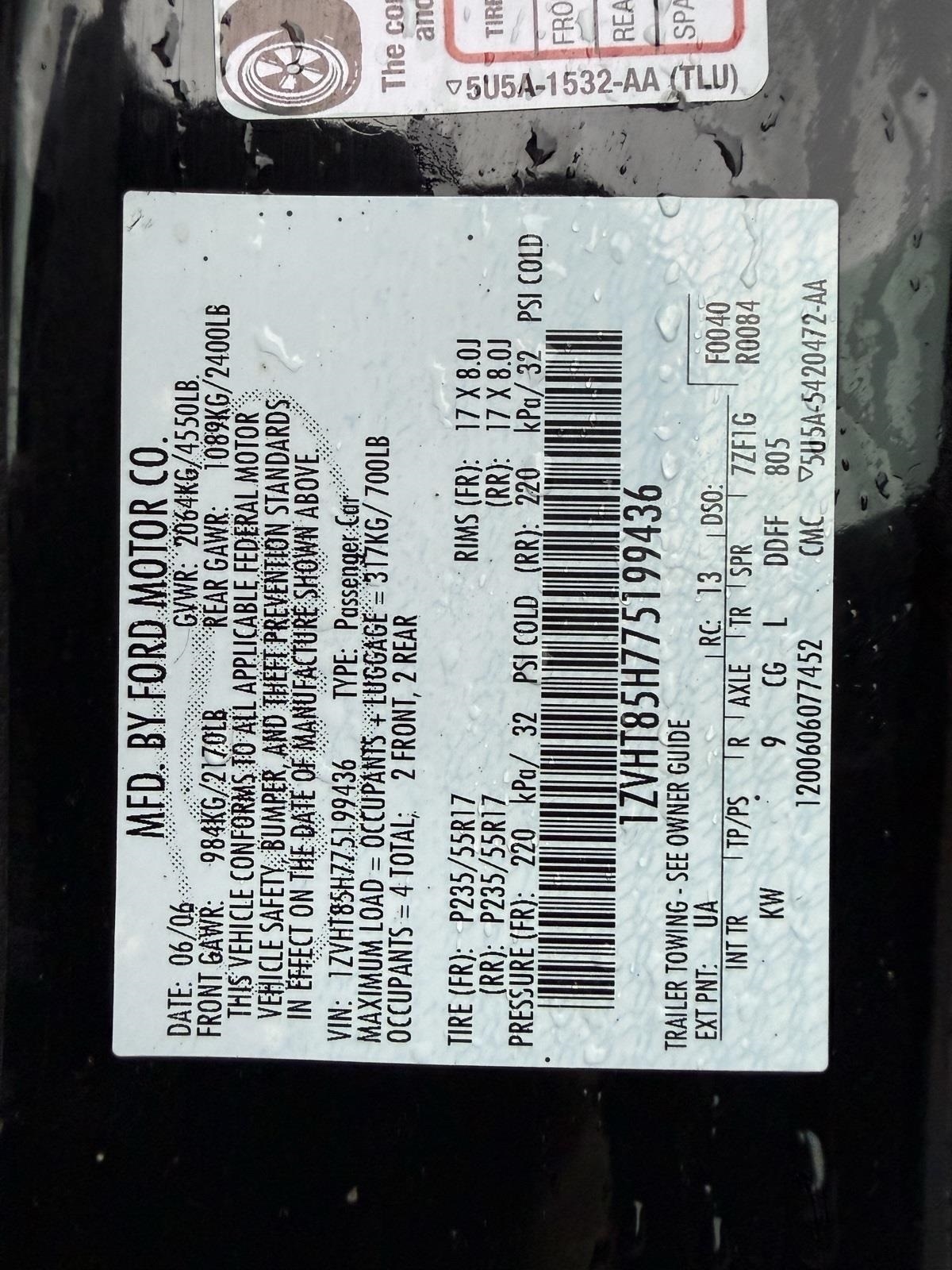 Ford Mustang GT Premium Convertible 2007