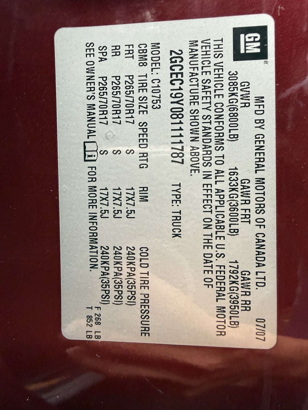 Chevrolet Silverado 1500 LTZ Ext. Cab Std. Box 2WD 2008