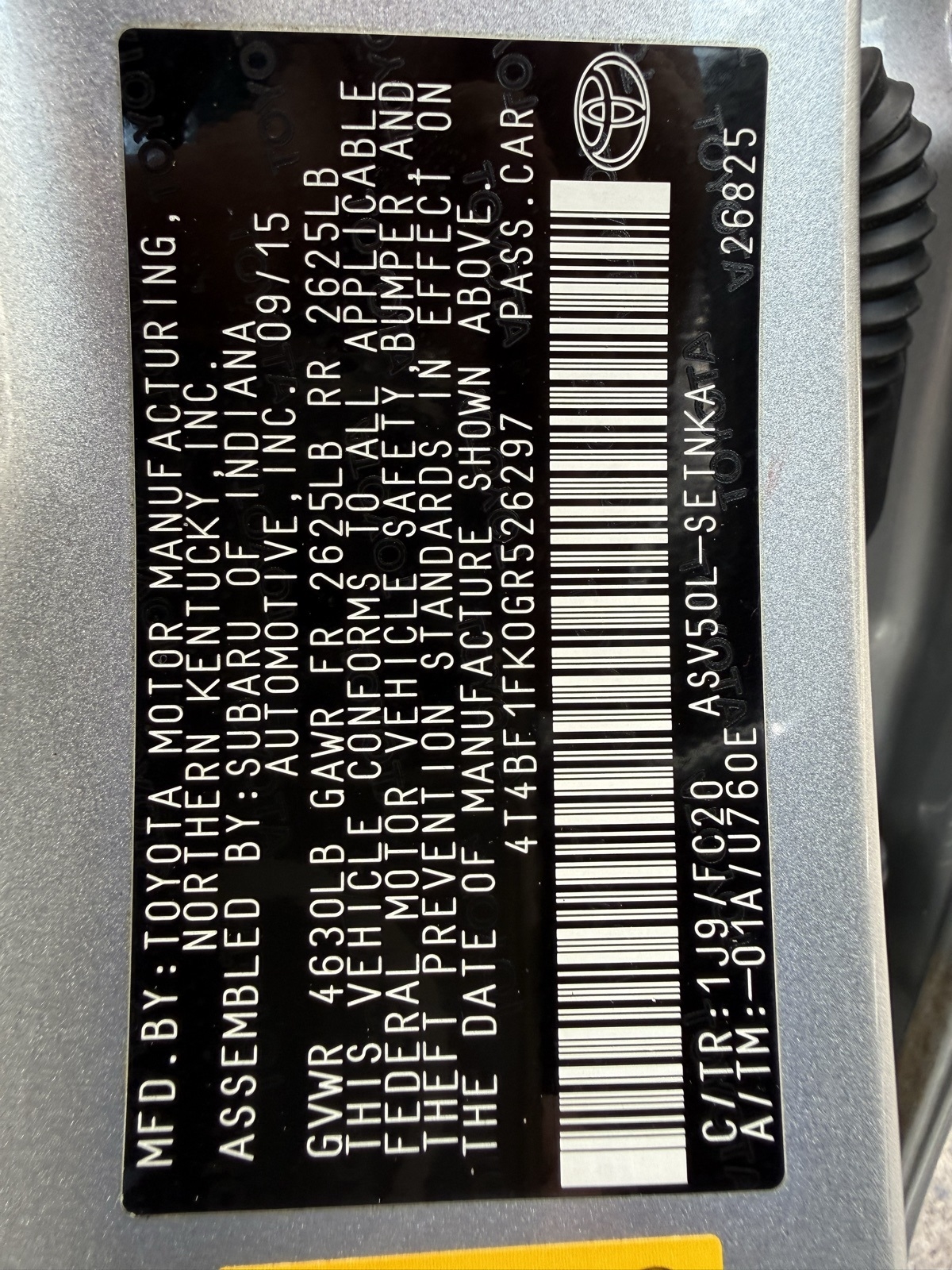 Toyota Camry LE 2016