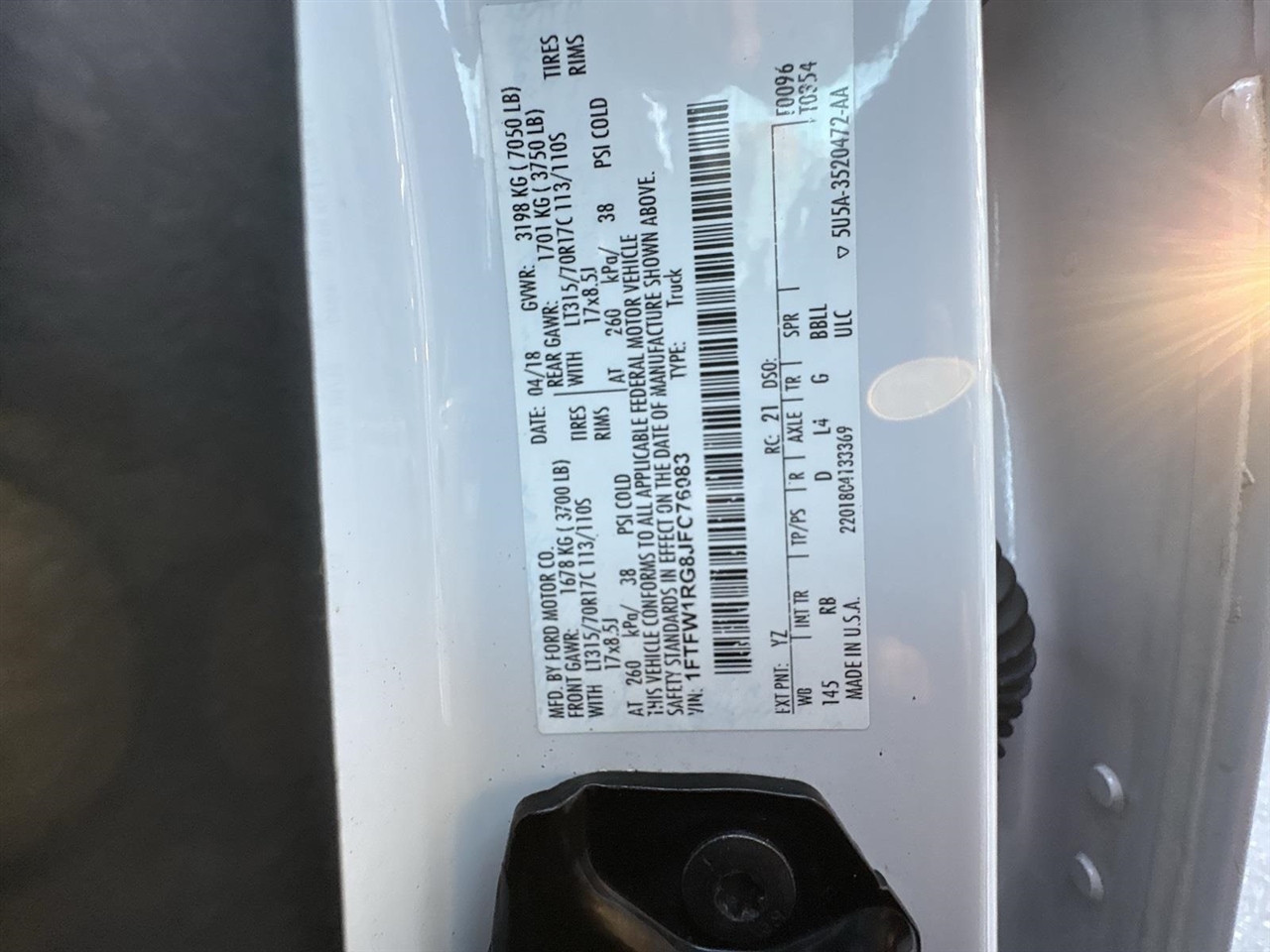 Ford F-150 Raptor SuperCrew 4WD 2018