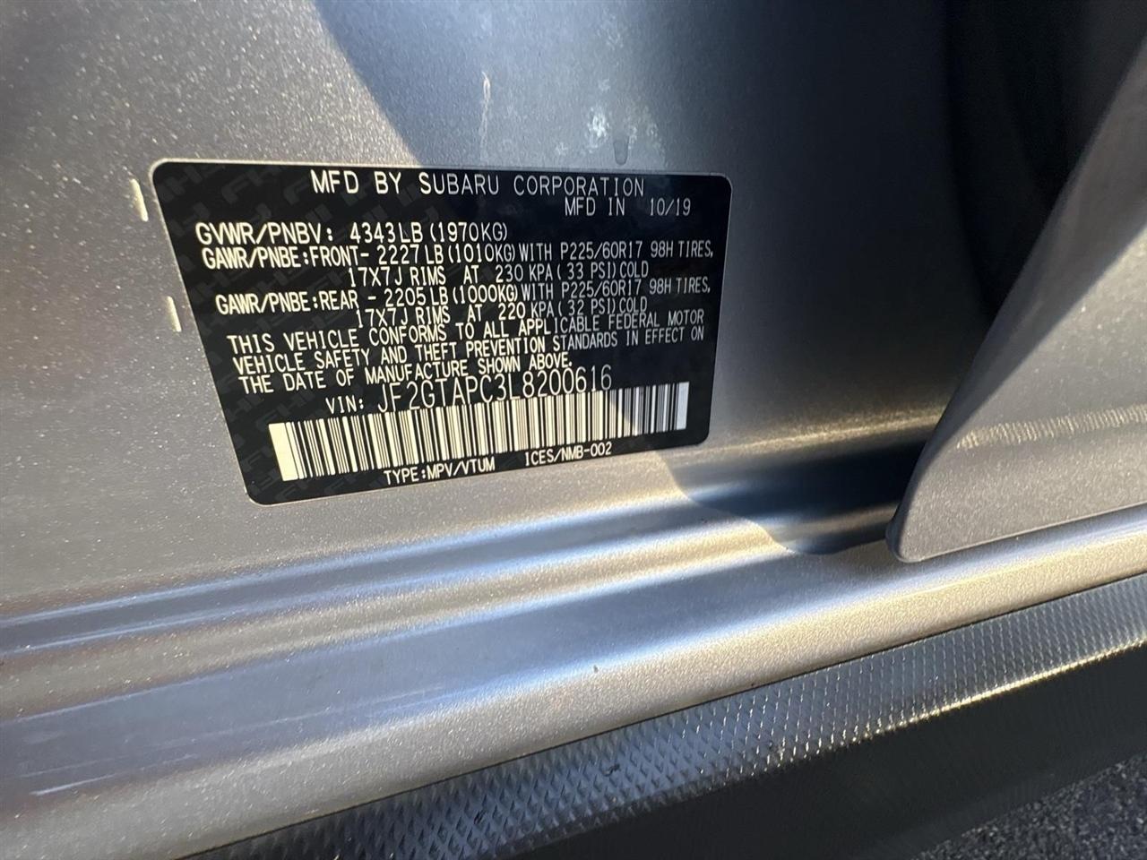 Subaru Crosstrek  2020