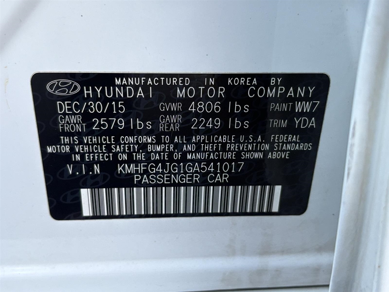 Hyundai Azera Base 2016