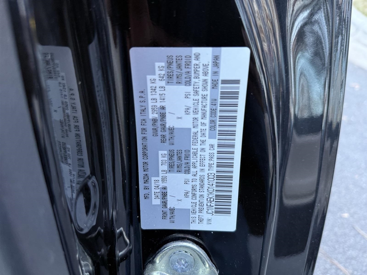 Fiat Spider 124  2019