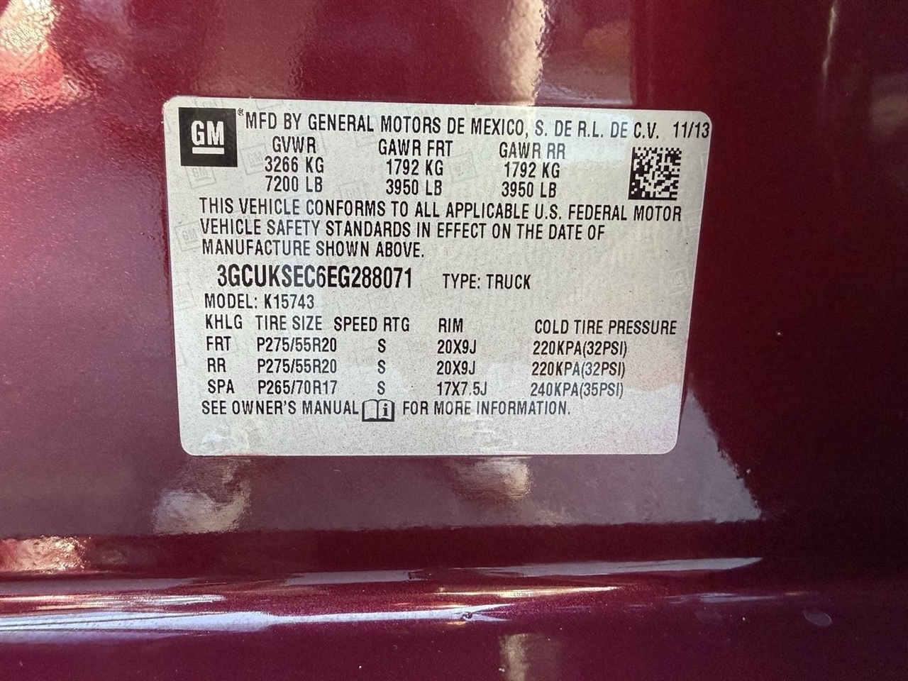 Chevrolet Silverado 1500 1LZ Crew Cab 4WD 2014