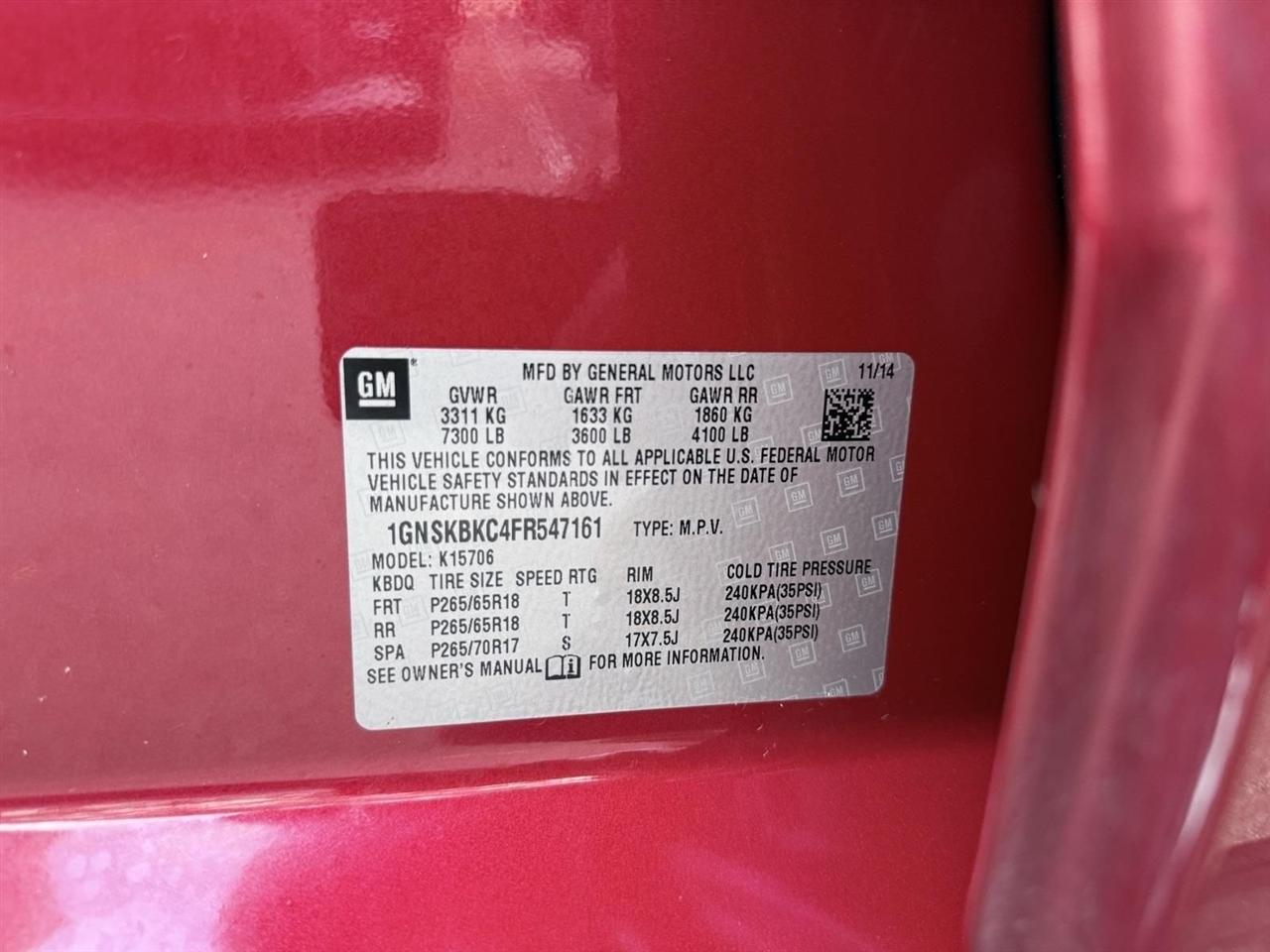 Chevrolet Tahoe  2015