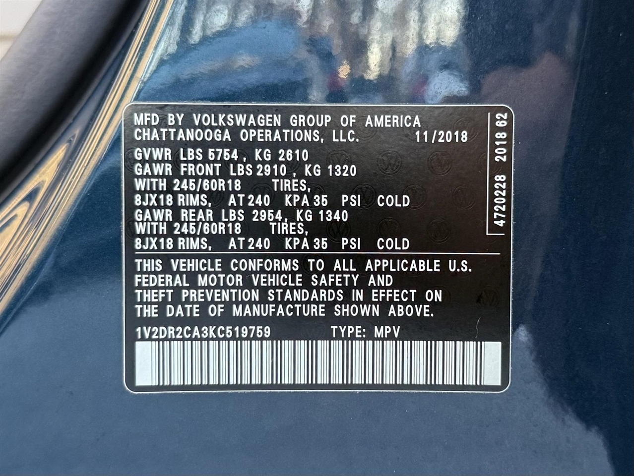 Volkswagen Atlas  2019