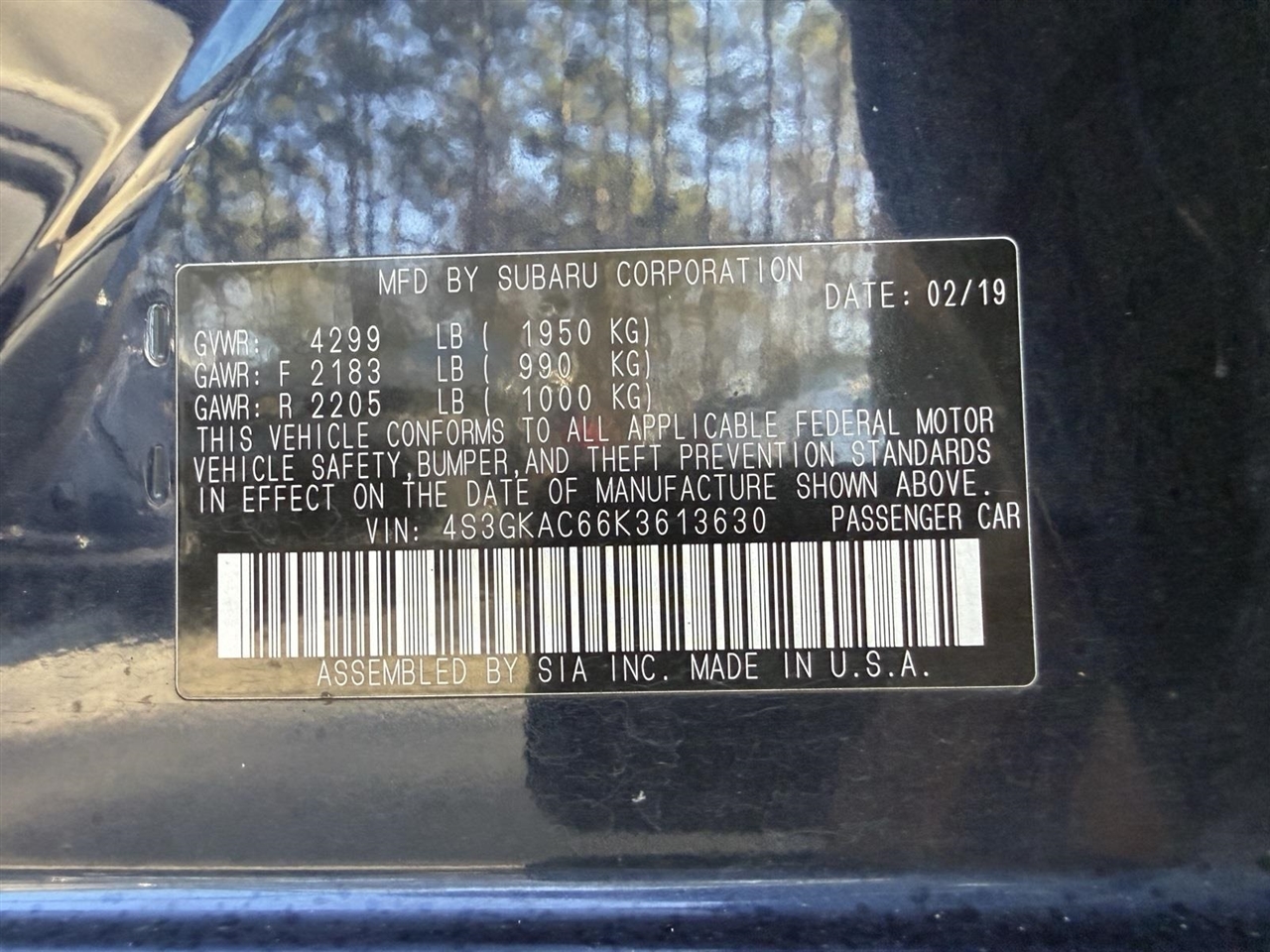 Subaru Impreza  2019