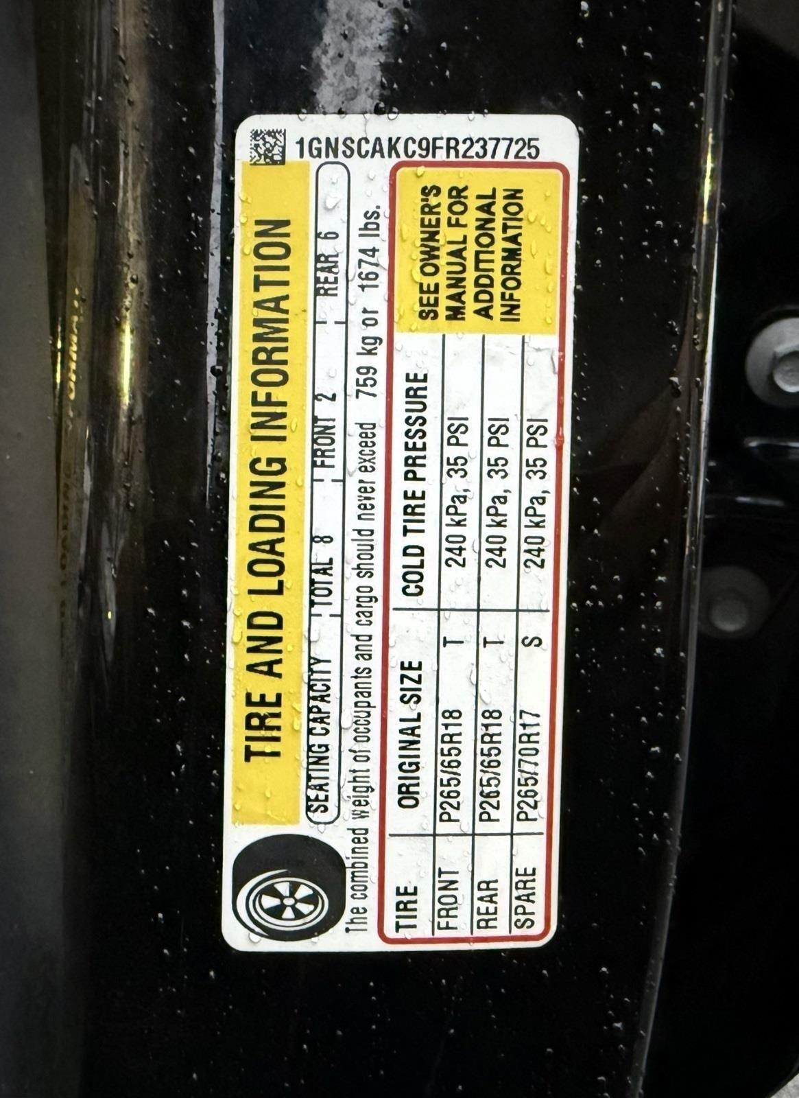 Chevrolet Tahoe  2015