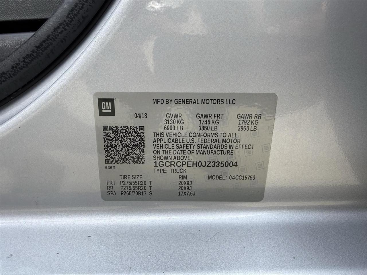 Chevrolet Silverado 1500  2018