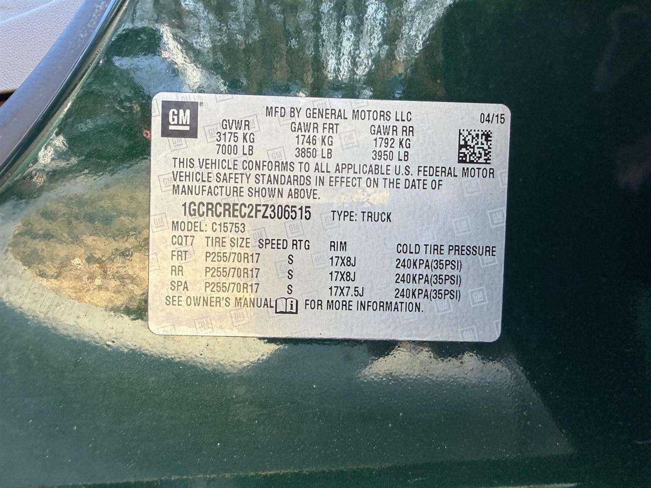 Chevrolet Silverado 1500  2015