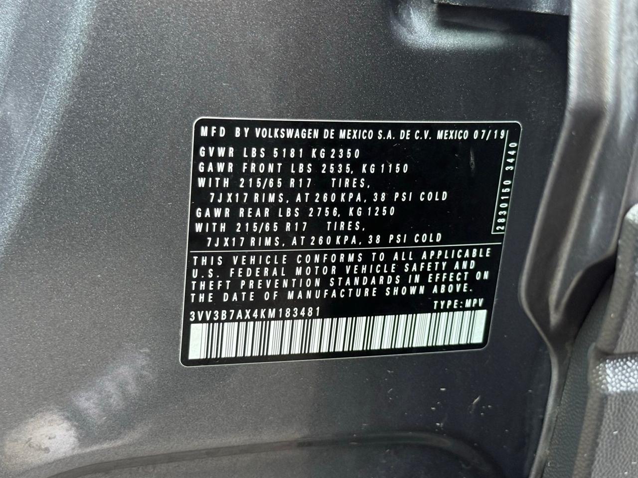 Volkswagen Tiguan  2019