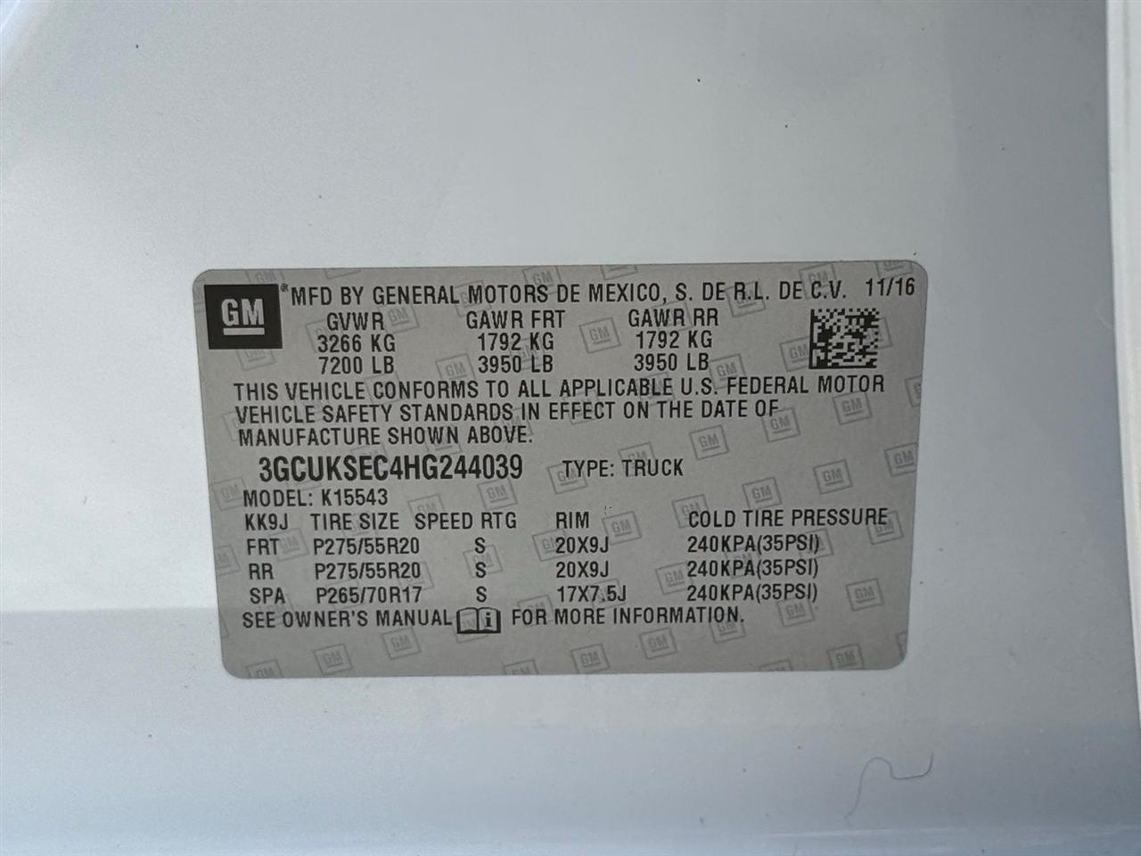 Chevrolet Silverado 1500  2017