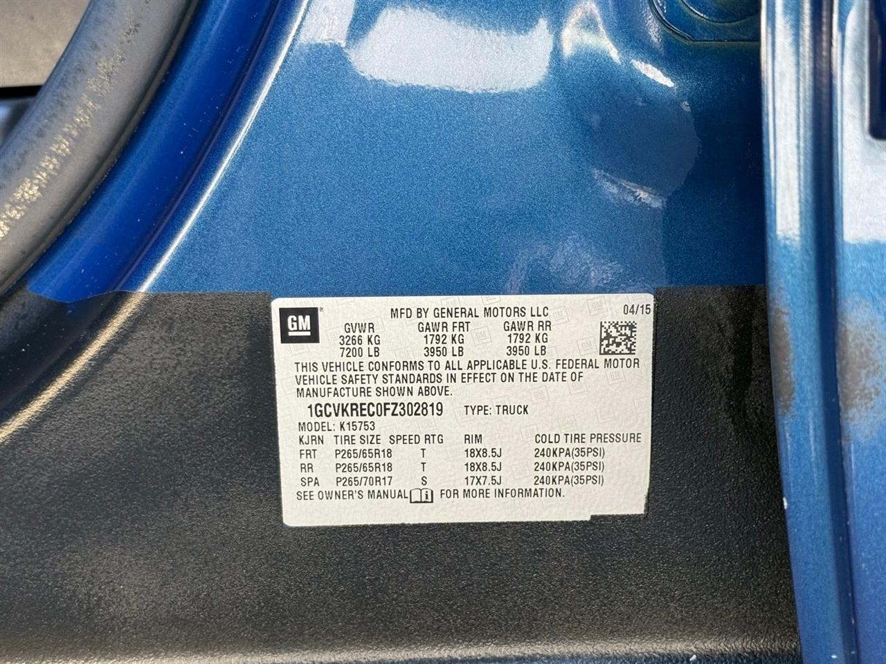 Chevrolet Silverado 1500  2015