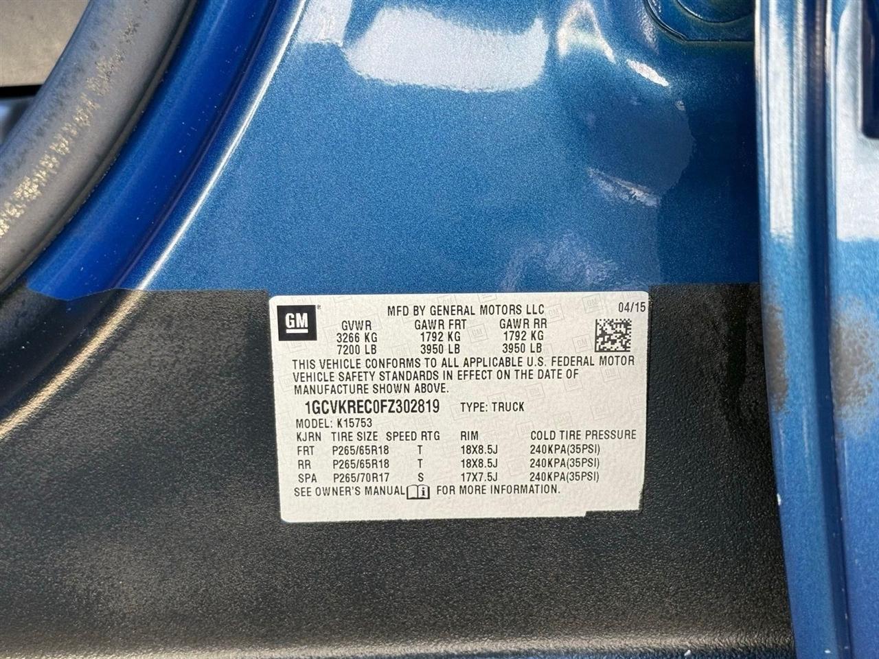 Chevrolet Silverado 1500  2015