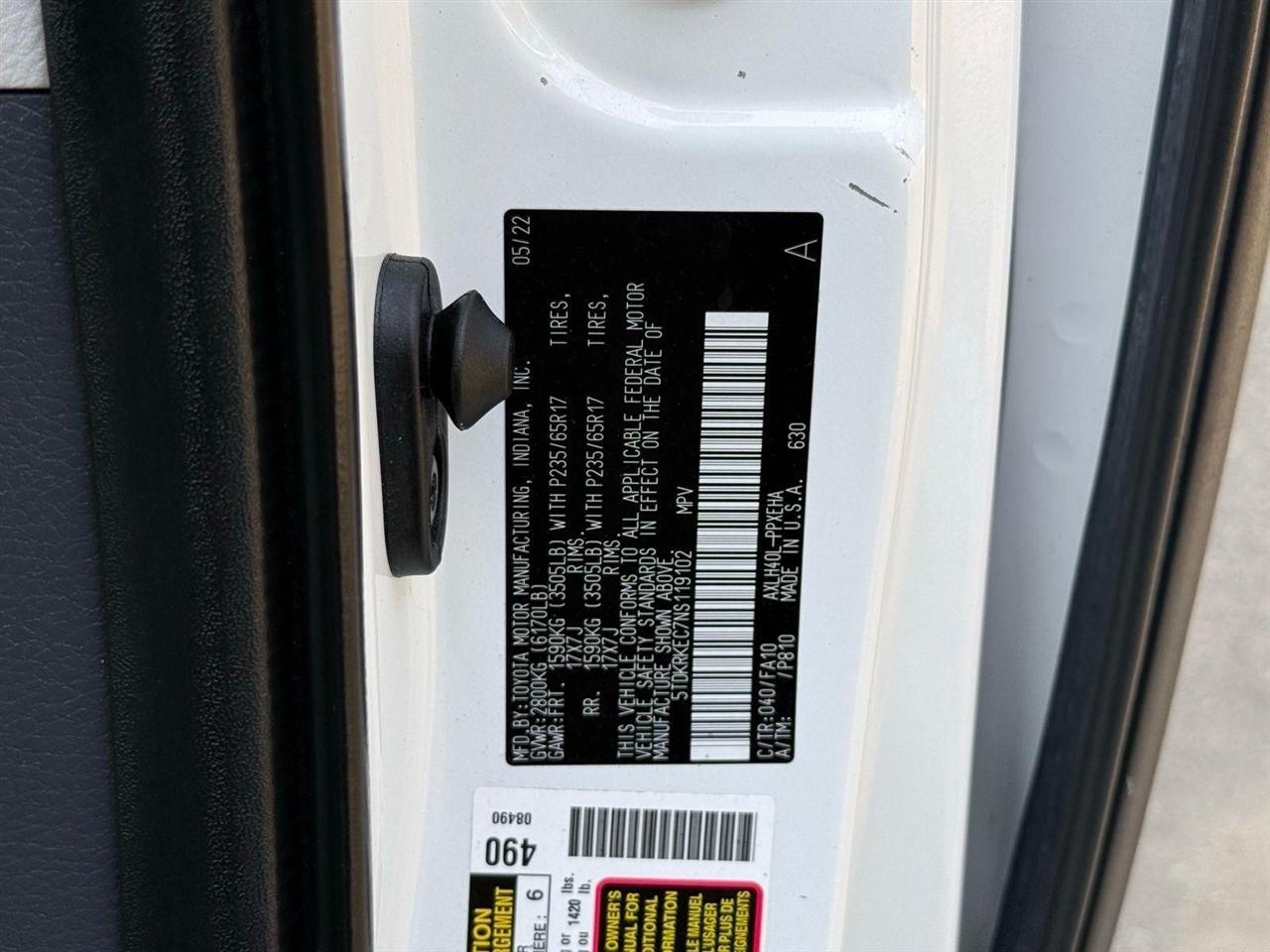 Toyota Sienna  2022