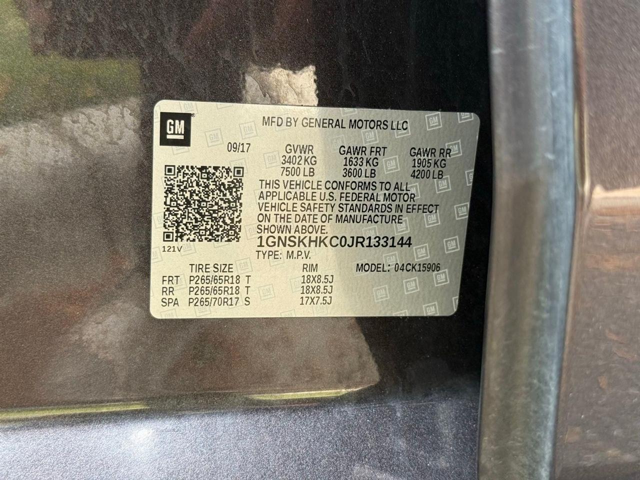 Chevrolet Suburban  2018