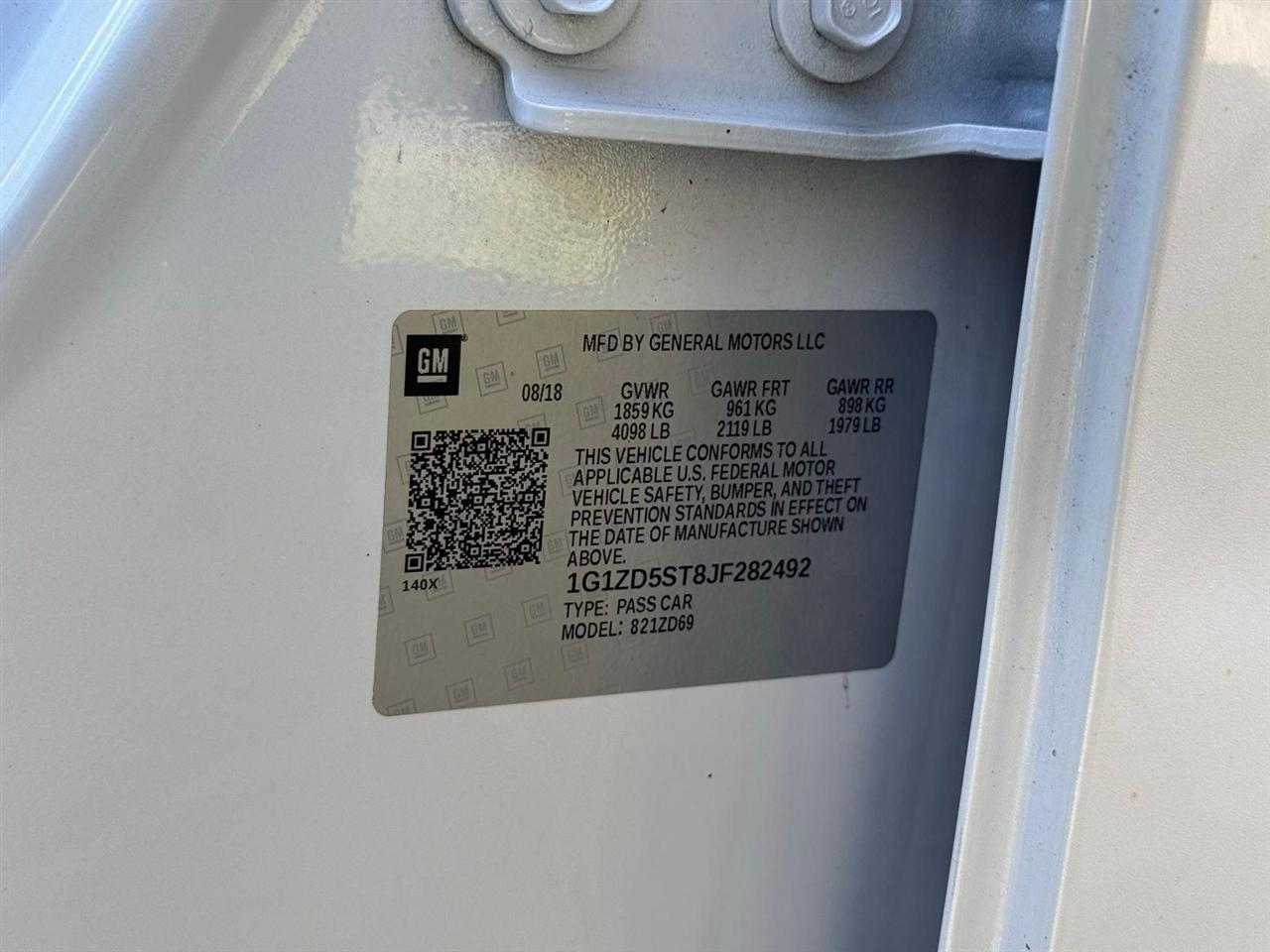 Chevrolet Malibu  2018