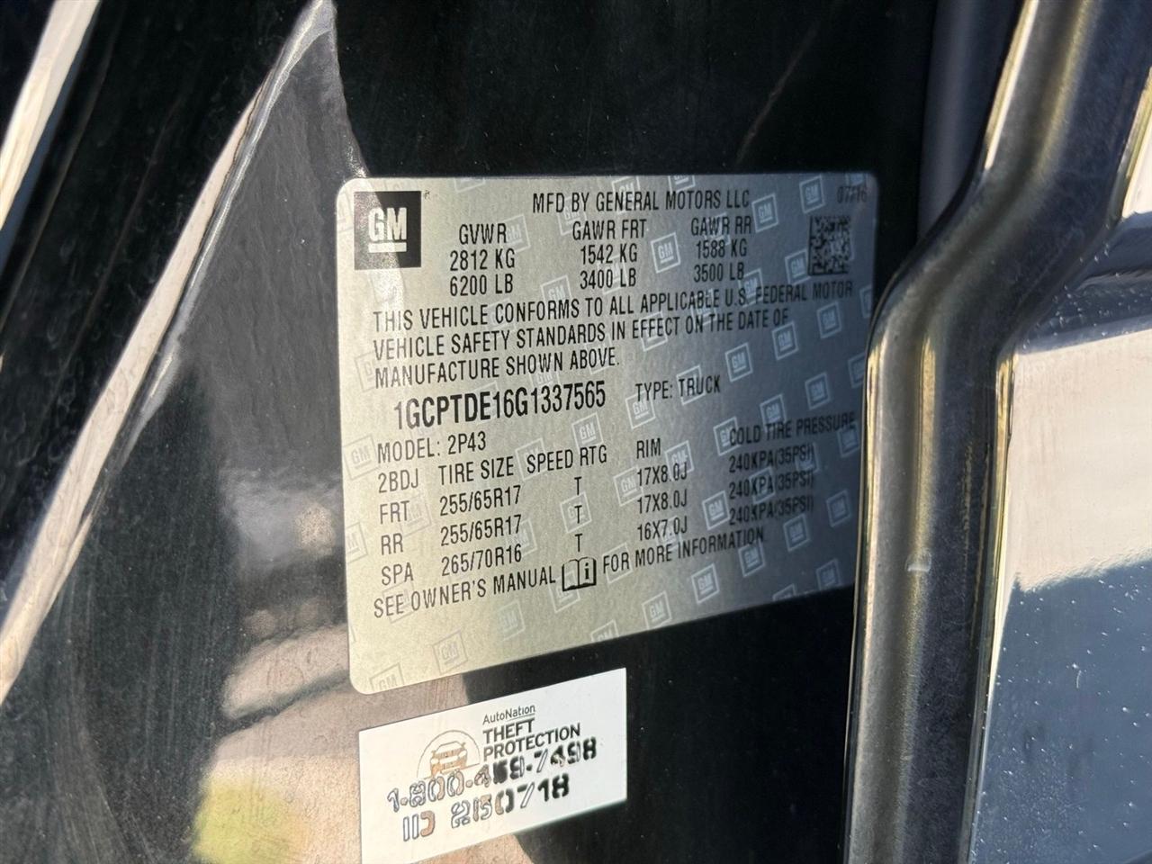 Chevrolet Colorado  2016