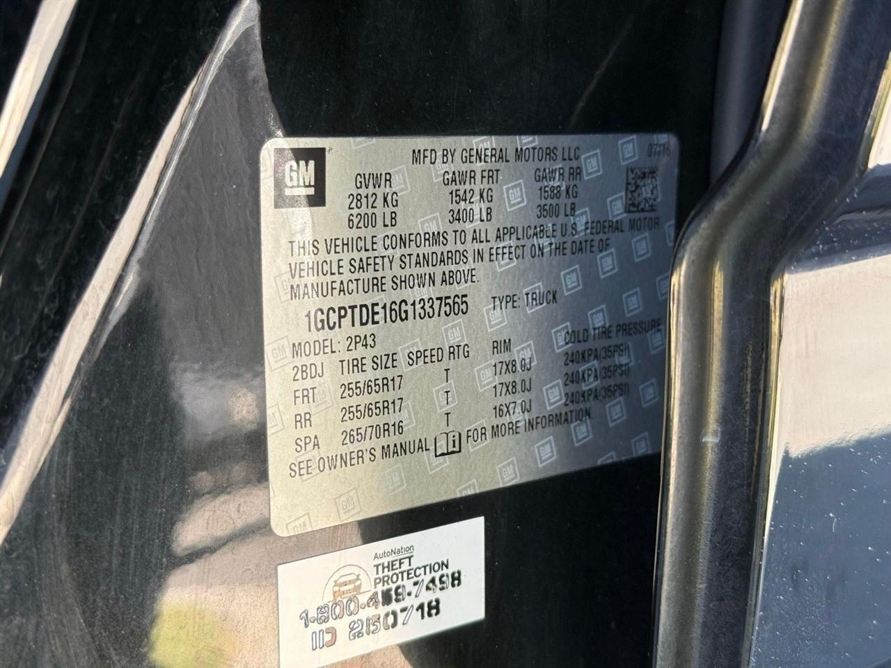 Chevrolet Colorado  2016