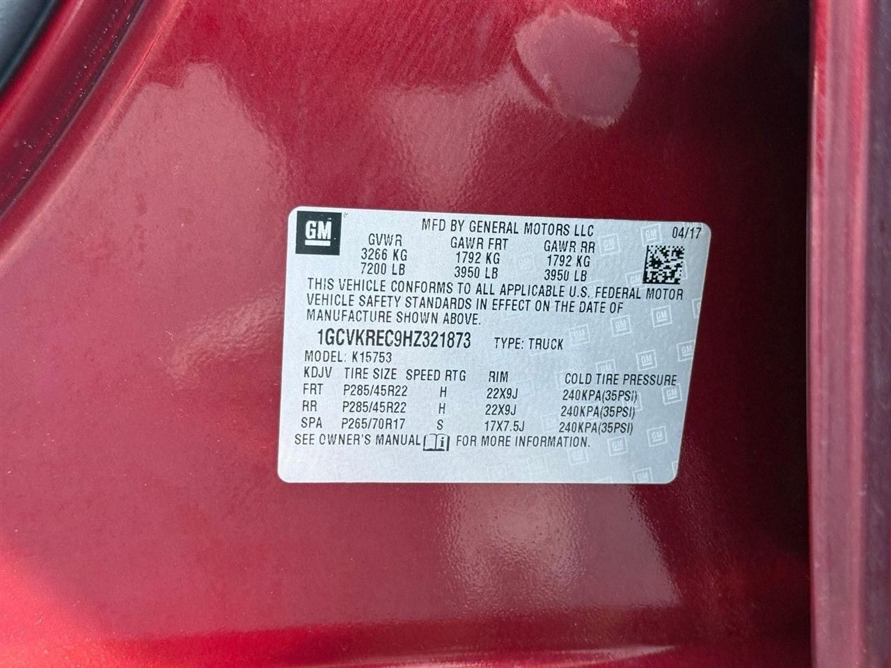 Chevrolet Silverado 1500  2017