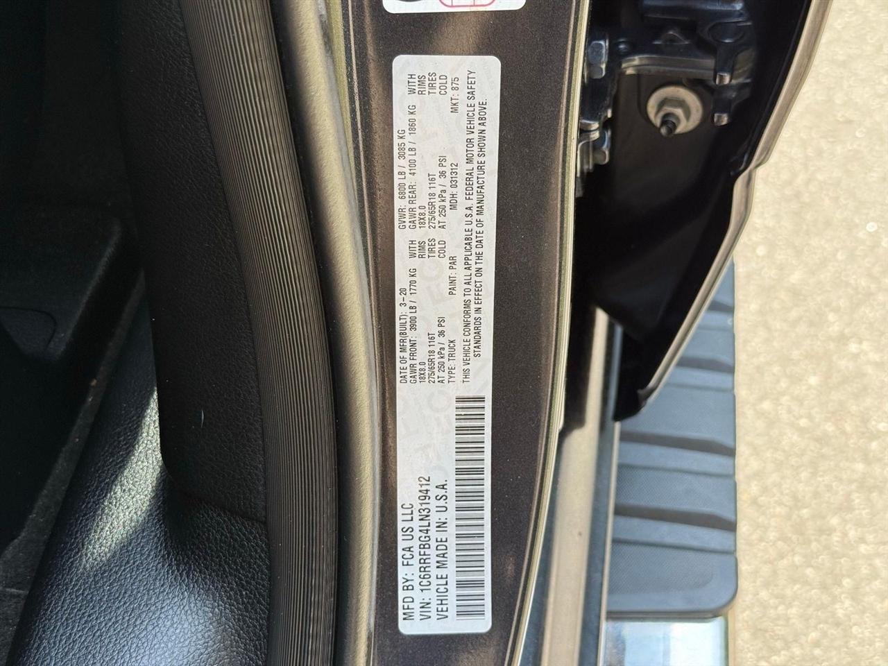 RAM 1500  2020