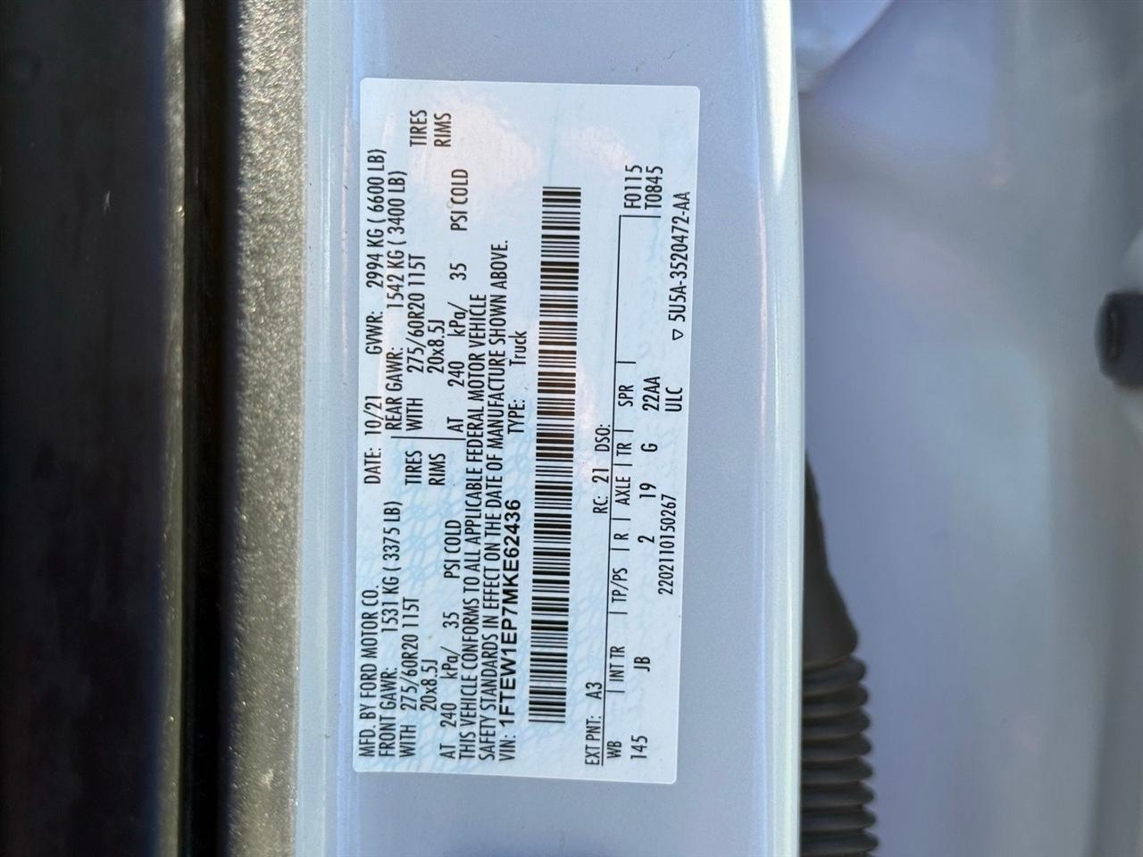 Ford F-150  2021