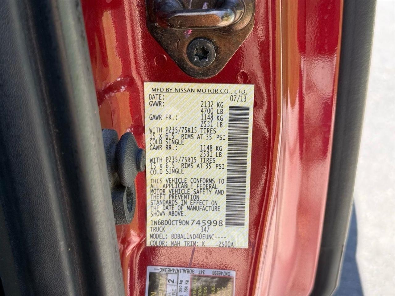 Nissan Frontier  2013