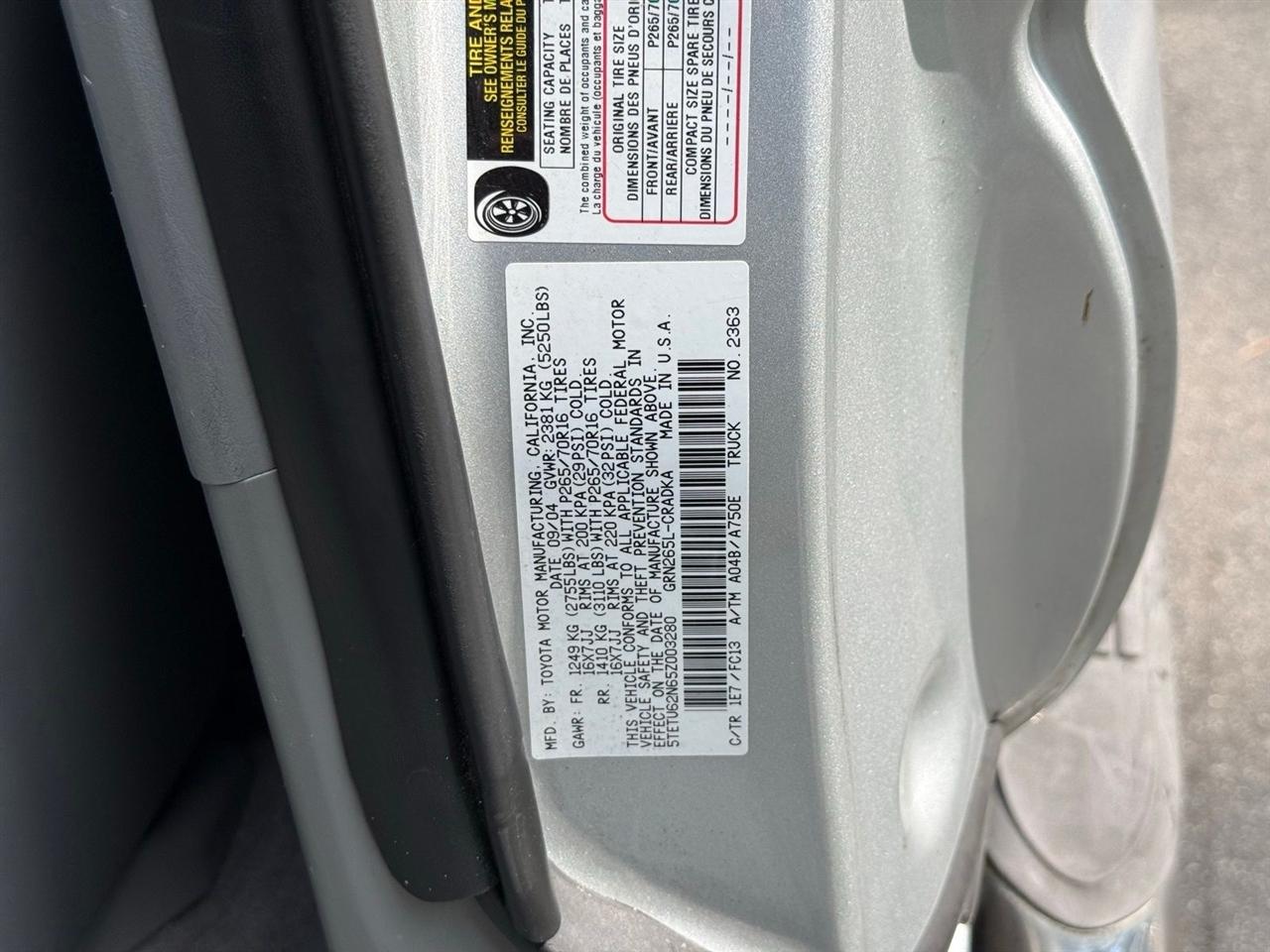 Toyota Tacoma  2005