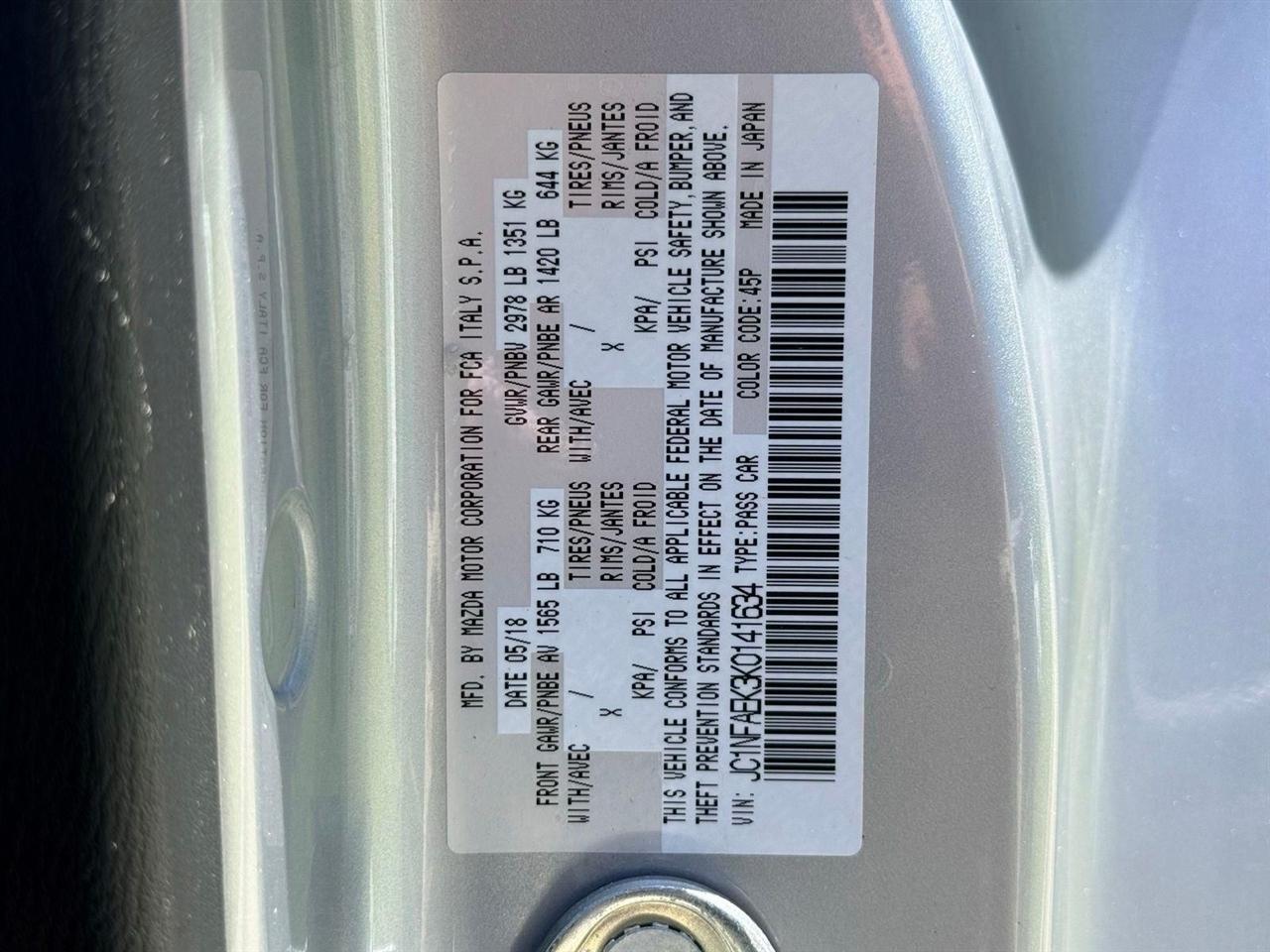 Fiat Spider 124  2019