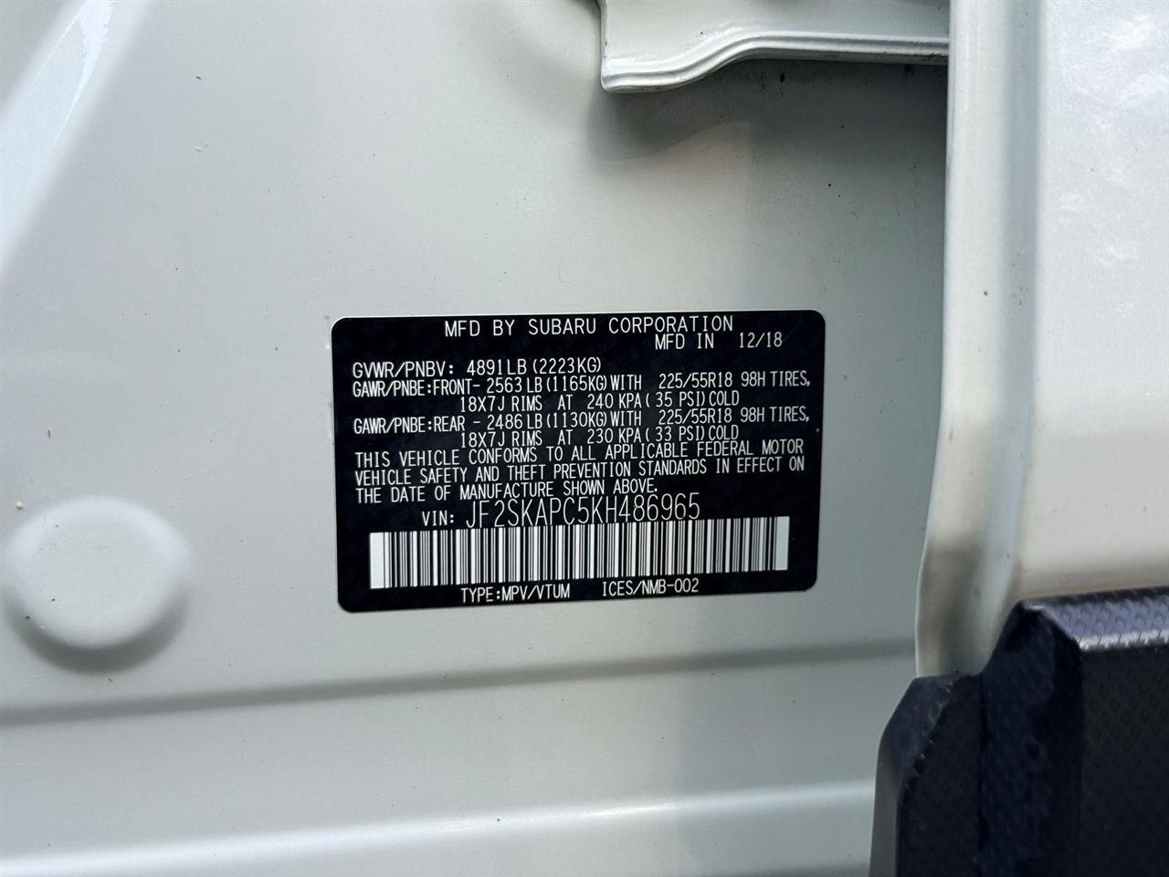 Subaru Forester  2019