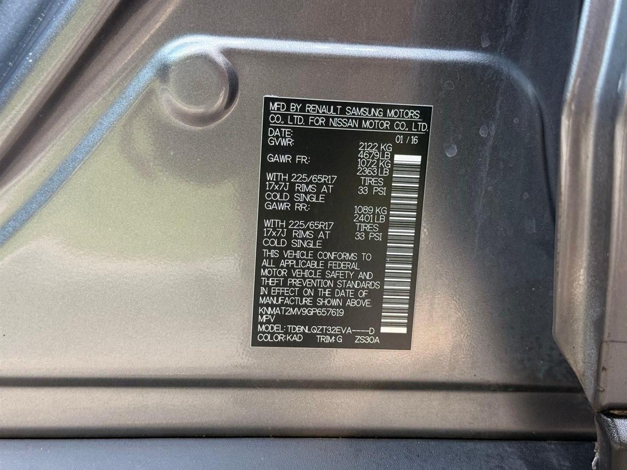Nissan Rogue  2016
