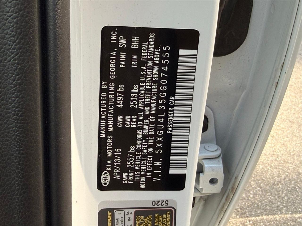 Kia Optima  2016