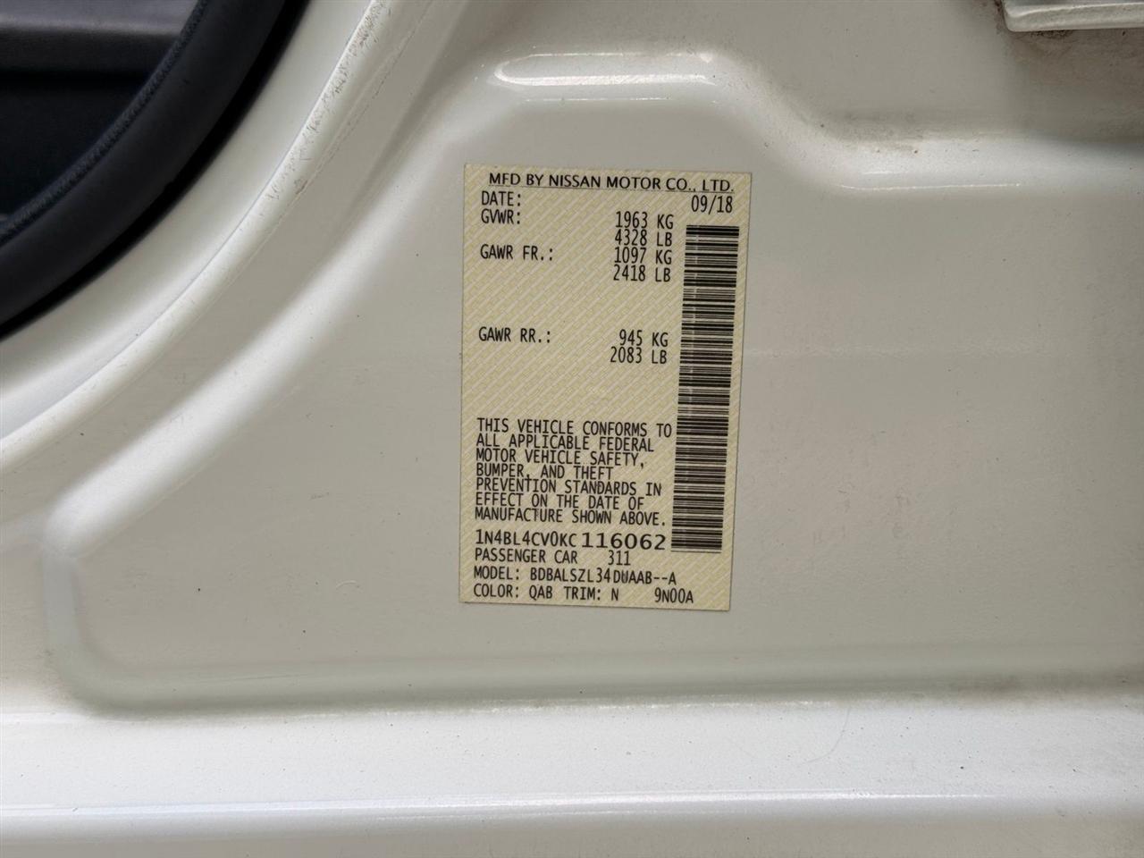 Nissan Altima  2019
