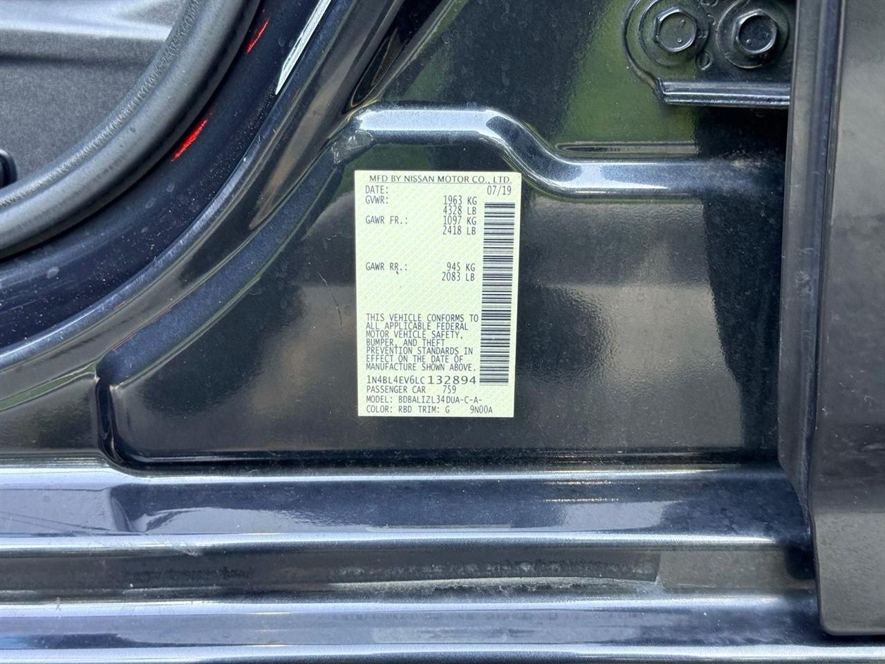 Nissan Altima  2020