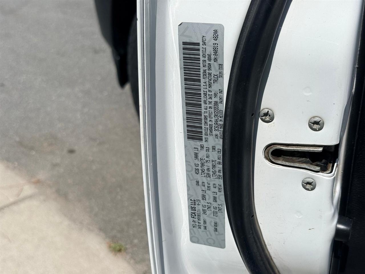 RAM 2500  2019