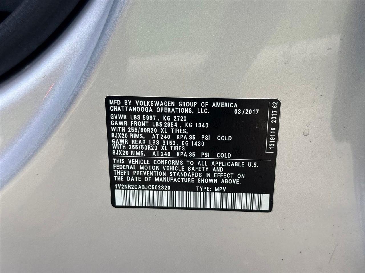 Volkswagen Atlas  2018
