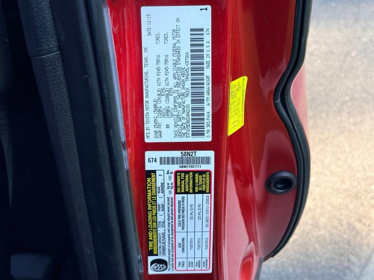 Toyota Tacoma  2016