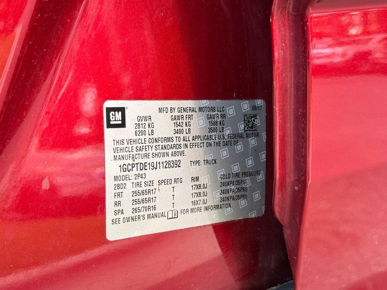 Chevrolet Colorado  2018