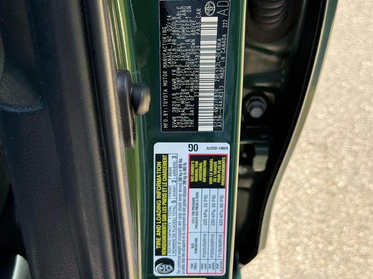Toyota Corolla  2014