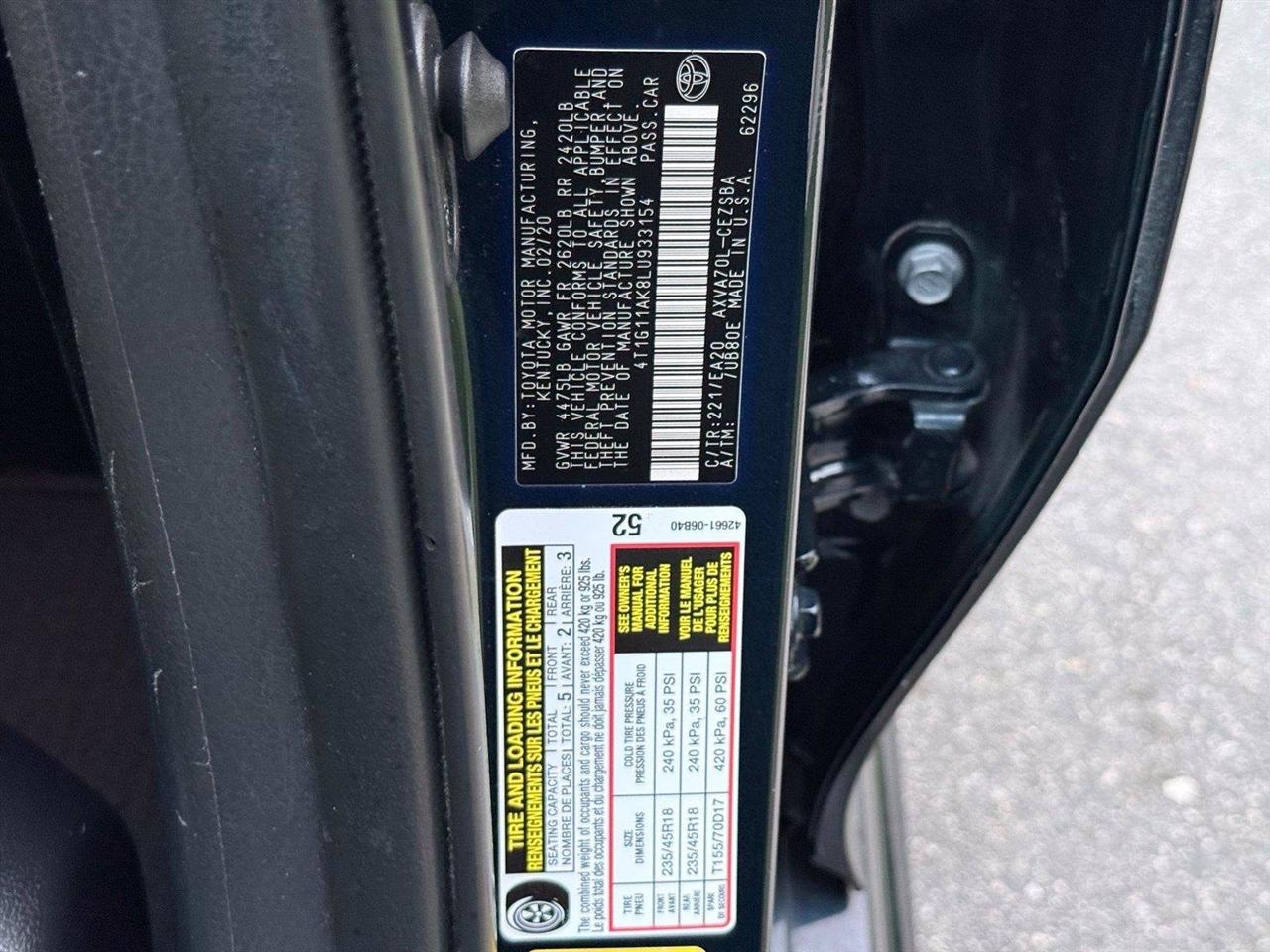 Toyota Camry  2020