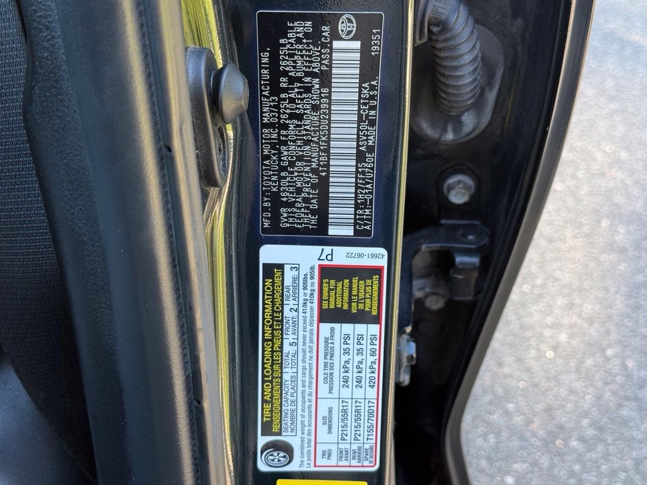 Toyota Camry  2013