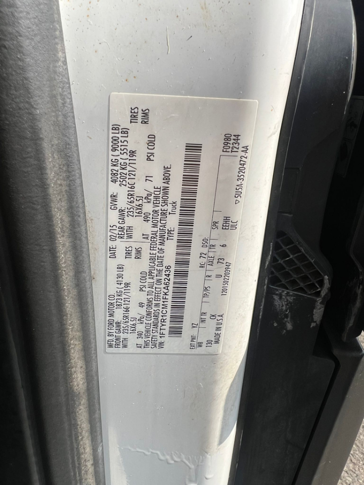 Ford Transit 250 Van Med. Roof w/Sliding Pass. 130-in. WB 2015