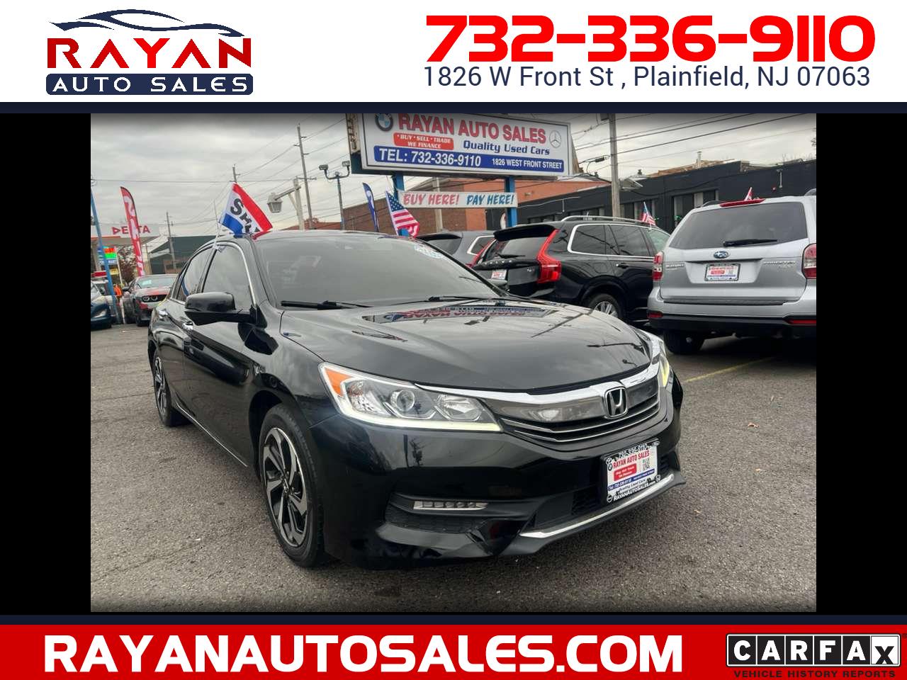 2017 Honda Accord EX-L Sedan V6 CVT w/ Honda Sensing 6-Spd AT