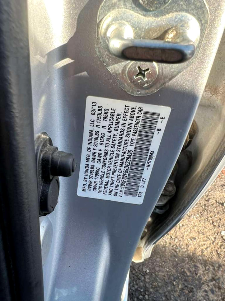 Honda Civic LX Sedan 5-Speed AT 2013