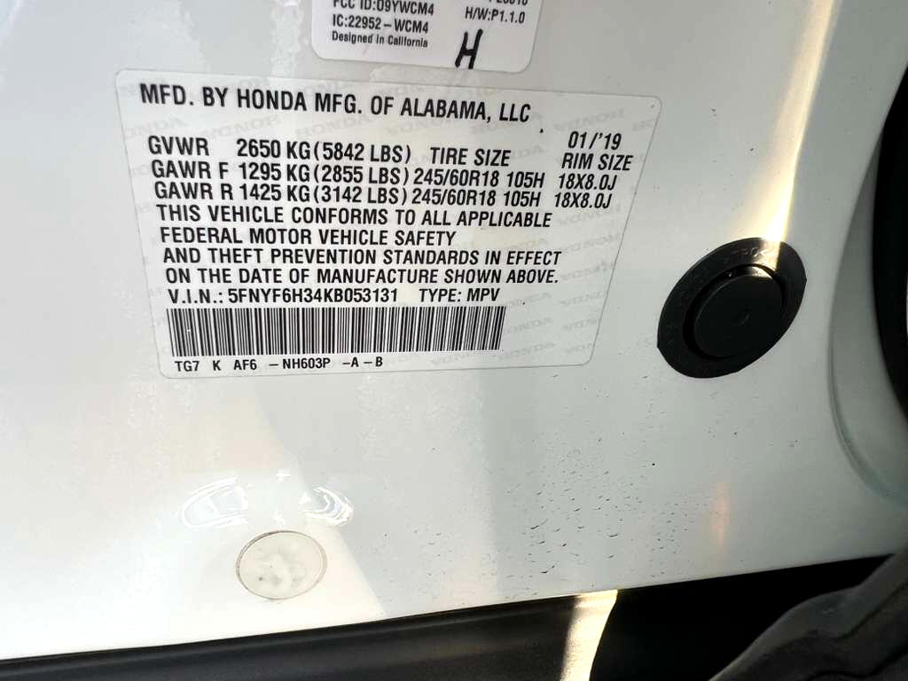 Honda Pilot EX 4WD 2019