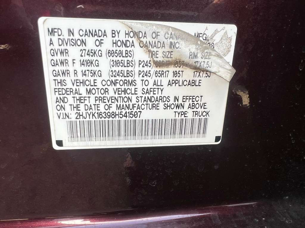 Honda Ridgeline RTX 2008