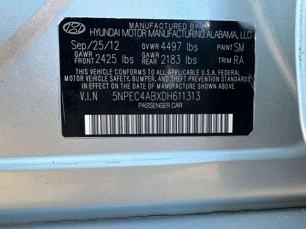 Hyundai Sonata SE 2013