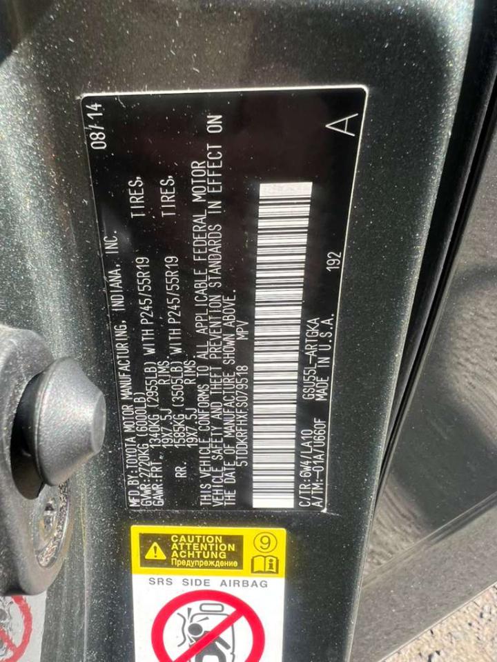 Toyota Highlander Limited AWD V6 2015